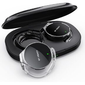 Open Ear Headphones Wireless 52hrs Bluetooth 5.4 Over Ear Hooks Headphones Earbuds with Microphone Ear Clip Headphones Simultaneously Connect 2 Devices Clip on Earphones
