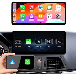 Ultra Narrow 12.3 Inch Car Stereo for Mercedes Benz GLK Class X204 GLK250 GLK300 GLK350 with Carplay Android Auto Radio with Ntg4.0(2008-2012) Multimedia Player DSP(Linux 4.0 System)