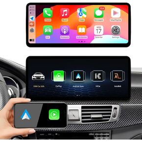Ultra Narrow 12.3 Inch Touch Screen Carplay Android auto Radio for Mercedes Benz CLS Class W218 NTG 5.0 2014-2017 Car Stereo Multimedia Player Mirror Link (Linux 5.0 System)