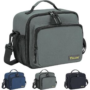 BALEINE Lunch Bag, Insulated Lunch Bag for Men, Leakproof Cooler Bag with Adjustable Shoulder Strap for Office Work Picnic, Freezable Lunch Box for Men Women (Small, Black)
