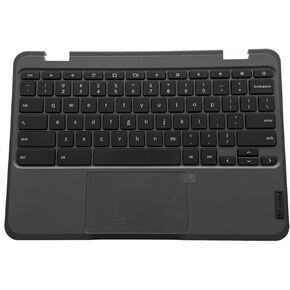 Replacement Upper Case Palmrest for Lenovo 100e Chromebook Gen3 LTE 82J7 82J8 Series Laptop Non-Backlit Keyboard Touchpad Assembly Part 5M11C94685