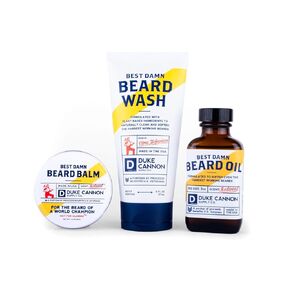 Duke Cannon Supply Co. Beard Bundle: Best Beard Oil, 3oz + Beard Balm, 1.6oz / Made with Natural and Organic Ingredients