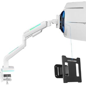 ARES WING Heavy Duty Monitor Arm & VESA Adapter for Samsung Neo G9, G65B, G70A, G75T, G85NB, CRG9, CHG9, CHG90, and Odyssey G9 Monitors