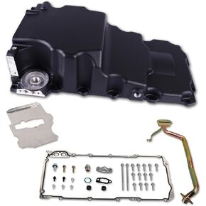 302-3 81075 LS Swap Retrofit Engine Aluminum Oil Pan Kit Compatible with 1955-1987 GM LS1 LS2 LS3 Chevy A/F/G-Body 4.8L 5.3L 5.7L 6.0L 6.2L Ford Fox body W/Pickup Tube, Bracket Plate & Gasket in Kuwait
