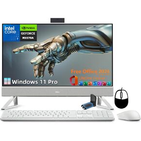 Dell Inspiron 7730 27" FHD Touchscreen All in One Desktop, Core 7-150U, 32GB RAM, 2TB SSD, NVIDIA GeForce MX570A, Windows 11 Pro, WiFi 6E, Wireless KB & Mouse Combo