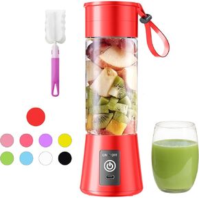Cordless Portable Personal Size Blender - 2025 Upgraded New Blender for Shakes and Smoothies with 14 Oz BAP Free Juice Cup, USB-C Rechargeable Freshly Squeezed for Picnic/Sprots/Office