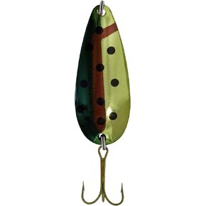 7/8-Ounce Chartreuse Trout Crd Spoon Lure, 1 Piece