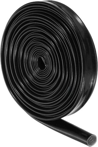 MECCANIXITY Insulation Braided Cable Sleeve,20 Ft-3/8 Inch ID Black, High Temp Silicone Fiberglass Sleeving for Cable Wrap, Automotive Wiring Protection in Saudi Arabia