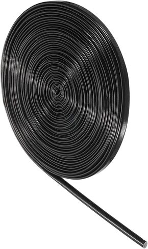 MECCANIXITY Insulation Braided Cable Sleeve,20 Ft-3/8 Inch ID Black, High Temp Silicone Fiberglass Sleeving for Cable Wrap, Automotive Wiring Protection in Saudi Arabia