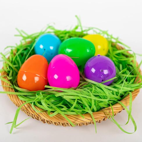 Kiddokids 16 oz Easter Grass, Raffia Crinkle Cut Paper Shreds for Gift Packaging, Basket Grass Filler, Egg Stuffers & Party Decorations, Recyclable Craft Tissue Paper (Green) in Kuwait