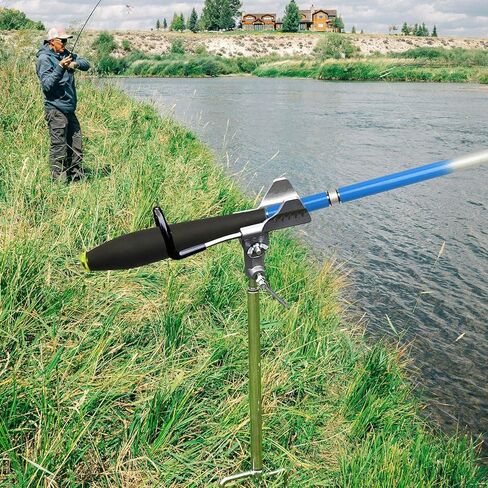 Fishing Rod Holders for Bank Fishing, 360 Degree Adjustable Fishing Pole Holders for Ground, Multifunctional Stainless Steel Beach Fishing Rod Holder Fishing Gifts for Men in Kuwait