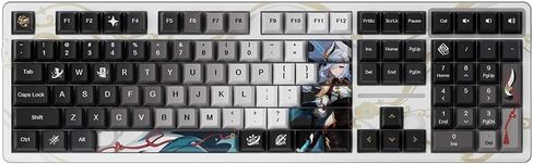 "Lonesome Transcendence Shenhe Mechanical Keyboard - Kailh Aurora Ice Cream Switches in Saudi Arabia