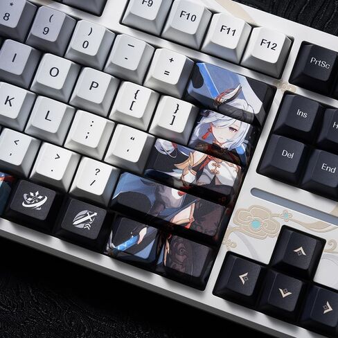 "Lonesome Transcendence Shenhe Mechanical Keyboard - Kailh Aurora Ice Cream Switches in Saudi Arabia