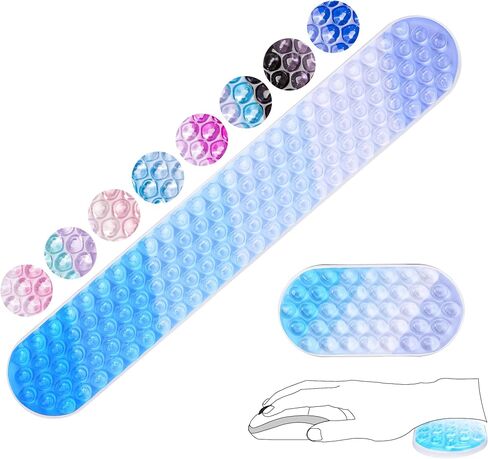 Gel Mouse & Keyboard Wrist Rest Set,Wrist Rest for Computer Keyboard,Mouse Wrist Support,Pain Relief,Cool Touch,Non-Skid in Saudi Arabia