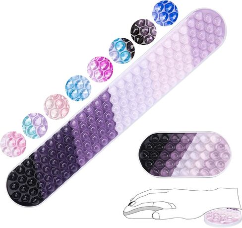 Gel Mouse & Keyboard Wrist Rest Set,Wrist Rest for Computer Keyboard,Mouse Wrist Support,Pain Relief,Cool Touch,Non-Skid in Saudi Arabia