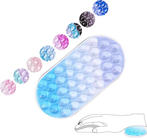 Gel Mouse & Keyboard Wrist Rest Set,Wrist Rest for Computer Keyboard,Mouse Wrist Support,Pain Relief,Cool Touch,Non-Skid in Saudi Arabia