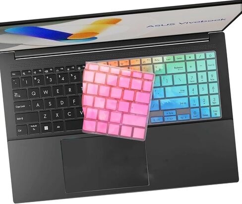 Keyboard Cover for 2025 2024 ASUS Vivobook 15 M5506 S5506 S5507 S5507QA, Vivobook 16 M5606 S5606 M1607KA X1607QA, Vivobook V16 V3607VU V3607VJ Keyboard Skin-Colorful in Saudi Arabia