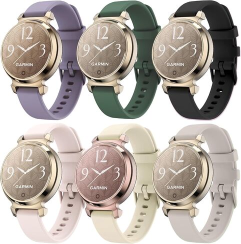 6 حزمة ساعات مشاهدة متوافقة مع Garmin Lily 2 Smart Watch ، Quick Freef Soft Silicone Presection Women Band Strap لـ Garmin Lily 2 in Saudi Arabia