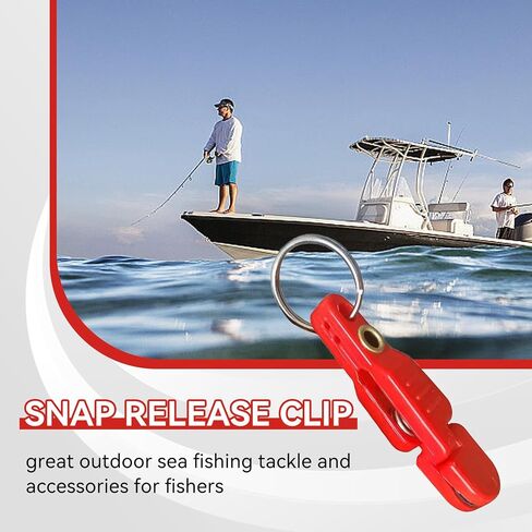 10pcs Heavy Tension Snap Release Clips, Fishing Downrigger Clips Line Clip Snap Weight Release Clip for Offshore Fishing Planer Board in Saudi Arabia