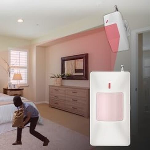 Tuya APP WiFi New, Home Office Store Security System, Burglar Alarm System Kit, Door and Window Sensor Alarm, Infrared Motion Sensor Alarm Sensor, Rainproof 120db Loud Volume Alarm Mobil Notification… in Saudi Arabia