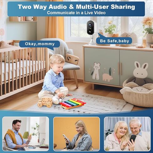 2K Security Cameras Wireless Outdoor, Pan Rotating 360° Battery Powered WiFi Camera with AI Motion Detection, Color Night Vision, Spotlight, Siren, 2-Way Talk, Waterproof, SD/Cloud Storage in Saudi Arabia
