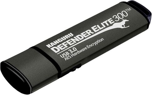 Kanguru Defender Elite300 – 64 GB Hardware Encrypted Flash Drive - FIPS 140-2 Certified - SuperSpeed USB 3.0 – Water Resistant in Saudi Arabia