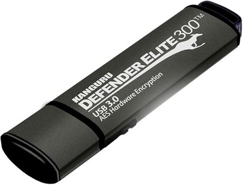 Kanguru Defender Elite300 – 64 GB Hardware Encrypted Flash Drive - FIPS 140-2 Certified - SuperSpeed USB 3.0 – Water Resistant in Saudi Arabia