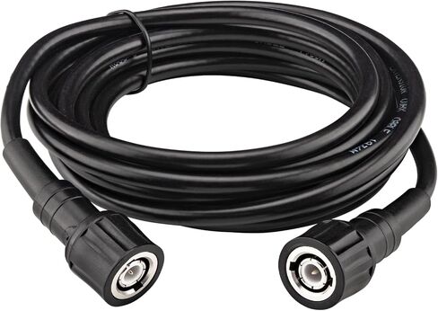 RG58/U 50 Ohm BNC Male to Male Coaxial Cable 15 Meter 50FT Low Loss Shielded Coax Jumper for Ham Radio CB Antenna Broadcast Telecom Equipment in Kuwait