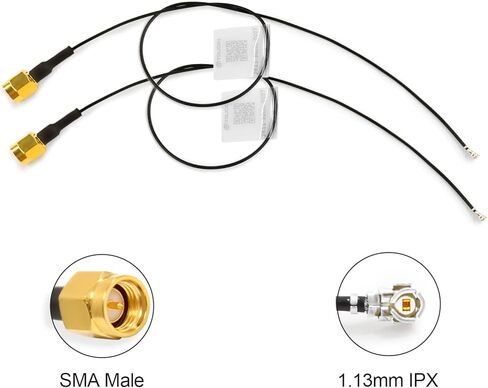 Coinin RF Coxial Cable ، GSFL405 ، SMA Male to SMA Male ، SMA-JB2-6 Connector ، 6 جيجا هرتز منخفضة ل 4G / LTE / 5G / Bluetooth / Antenna ، 11.8 بوصة (30 سم) 1pcs in Kuwait