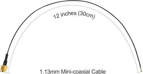 Coinin RF Coxial Cable ، GSFL405 ، SMA Male to SMA Male ، SMA-JB2-6 Connector ، 6 جيجا هرتز منخفضة ل 4G / LTE / 5G / Bluetooth / Antenna ، 11.8 بوصة (30 سم) 1pcs in Kuwait