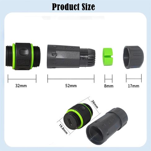 NFHK M20 Locking IP68 Waterproof Type-C 10Gbps USB3.1 Female to USB-C Female Extension Adapter Coupler in Saudi Arabia