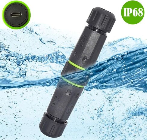 NFHK M20 Locking IP68 Waterproof Type-C 10Gbps USB3.1 Female to USB-C Female Extension Adapter Coupler in Saudi Arabia