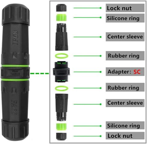 NFHK M20 Locking IP68 Waterproof Type-C 10Gbps USB3.1 Female to USB-C Female Extension Adapter Coupler in Saudi Arabia