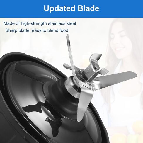 Blender Blade Replacement Fit for Ninja, Blender Replacement Parts, 7 Fins Female Extractor Blade Compatible with Nutri Ninja BL450_30, BL480_30, BL490_30, BN400, BN750, BN800, CT680, NN210, BL2012 in Saudi Arabia