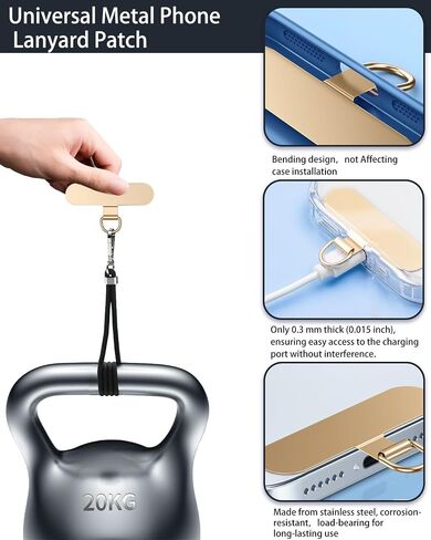 Phone Lanyard Crossbody مع حلقات معلقة ، قص مقطعًا واذهب للهاتف مع محفظة سحاب ، حزام هاتف مرن قابل للتعديل in Kuwait