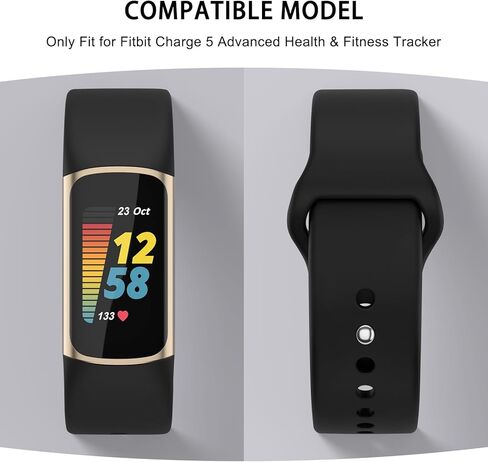 Amzpas Bands for Fitbit Charge 6 Bands,Fitbit Charge 5 bands Women Men - 3 Pack, Soft Silicone Adjustable Waterproof Sport Strap in Kuwait