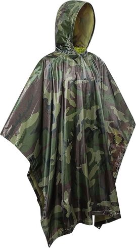 Rain Poncho Camouflage Poncho Waterproof Rain Poncho With Hood in Saudi Arabia