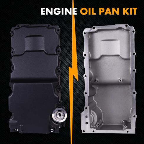 302-3 81075 LS Swap Retrofit Engine Aluminum Oil Pan Kit Compatible with 1955-1987 GM LS1 LS2 LS3 Chevy A/F/G-Body 4.8L 5.3L 5.7L 6.0L 6.2L Ford Fox body W/Pickup Tube, Bracket Plate & Gasket in Kuwait