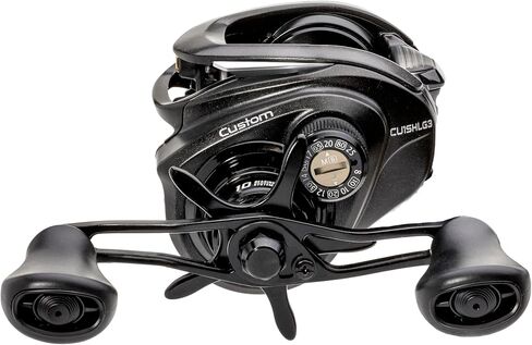 Lew’s Custom Baitcast Fishing Reel, 9+1 Bearings, Aluminum Frame and Sideplates, ParaMag RX Brake, Carbon Fiber Drag, Speed Gears, Black/Silver in Saudi Arabia