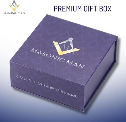MasonicMan Black Titanium Freemasonry Masonic Bracelet with Ajusting Tool and Gift Box in Kuwait