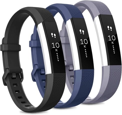 حزمة 3 بديل نطاق متوافق مع نطاقات Fitbit Alta/Fitbit Alta HR ، والاستبدال القابل للتعديل النطاقات الرياضية الناعمة للمرأة والرجال in Kuwait