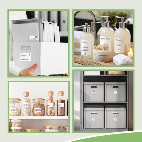 مجموعة ملصقات حرارية من NIIMBOT مكونة من 2 بكرات لتخزين وتنظيم المكاتب المنزلية والمدرسة لصانع الملصقات NIIMBOT B1 B21 B3S (50 * 50 WhiteRound * 2) in Kuwait