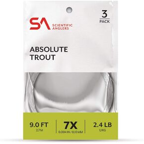 Scientific Anglers Absolute Trout Leader 3-Pack (7.5ft - 1X)