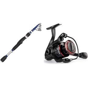 KastKing Compass Telescopic Fishing Rods, Spinning Rod,7ft - Medium Heavy - Moderate Fast & KastKing Brutus Spinning Reel,Size 2000 Fishing Reel