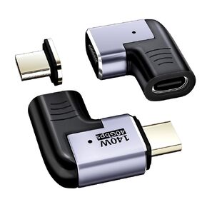 PChero 2 Pack 140W USB C Magnetic Adapter & 3.5mm Male to Female Stereo Audio Extension Adapter Cable