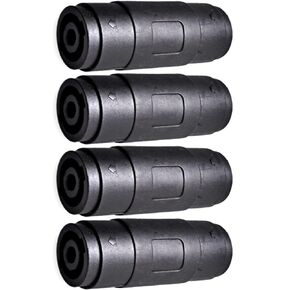 CESS 4Pin Speaker/Amp Speakon Female to Female Plug Jack Straight Coupler Cable Connector (4 Pack)
