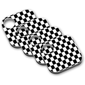 MightySkins Protective Vinyl Skin Decal (4 Pack) Compatible with Tile Key Finder Phone Finder wrap Cover Sticker Skins Check
