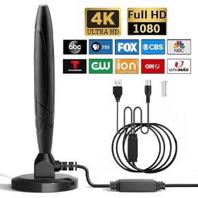 TV Antenna Indoor, Antenna for Local Channels,780+ Long Distance Indoor Amplified HDTV Antenna,Support 4K 1080p All Television Smart