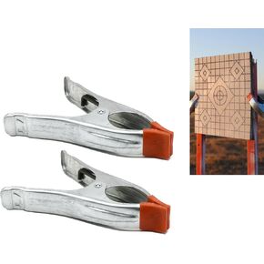 4 Pack - 7" inch Heavy Duty Spring Metal Clamp for Self-Healing Infinity Target Spring Clamps for Gun Targets, Rubber Shooting Straps, Archery Target, Shooting Range Accessories (4)