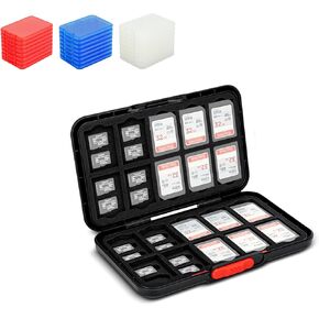 1 + 1 Memory Card Case：Clear Style with Pop Up Style Memory Card Case